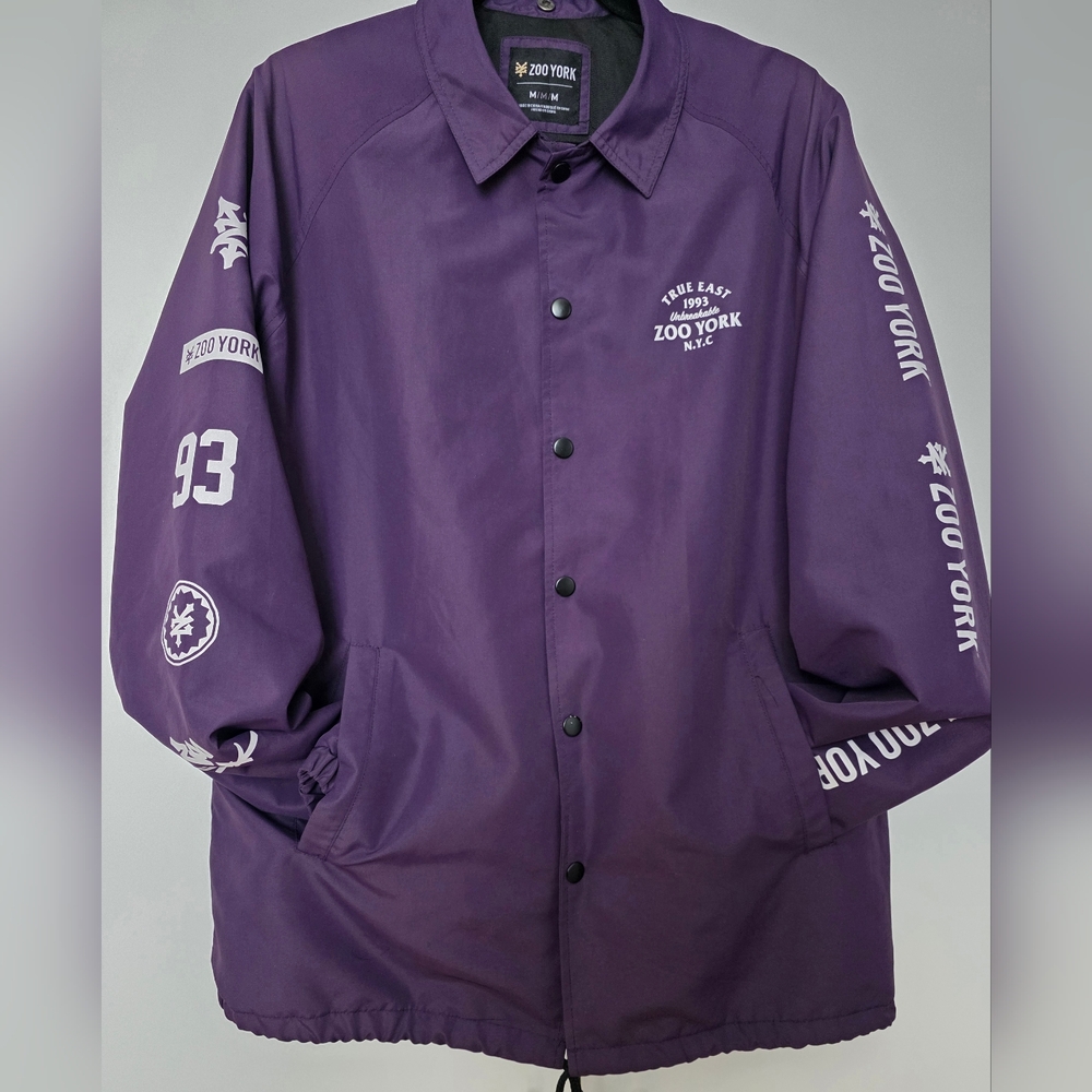 Zoo York N.Y.C Purple Windbreaker Sz Medium